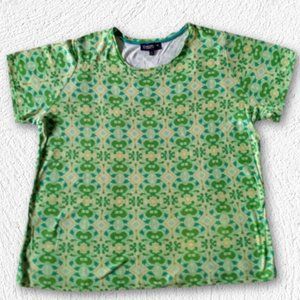 Jones New York Geometric Pattern Shirt